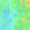 Mapa topográfico Edéa, altitude, relevo