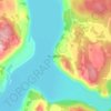 Mapa topográfico Kragmont, altitude, relevo