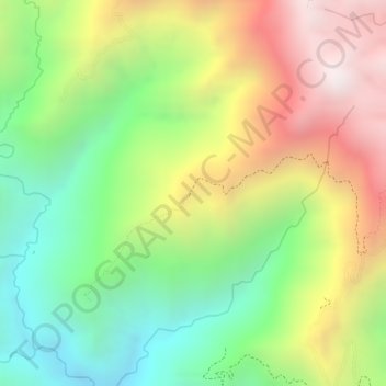 Mapa topográfico Granadillo, altitude, relevo