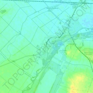 Mapa topográfico Pischelsdorf, altitude, relevo