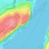 Mapa topográfico Cap Diamant, altitude, relevo