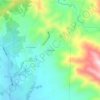 Mapa topográfico Potrerillos, altitude, relevo