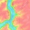 Mapa topográfico Le Village, altitude, relevo