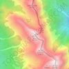 Mapa topográfico Monte Venal, altitude, relevo