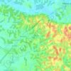 Mapa topográfico Gensolin, altitude, relevo