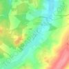 Mapa topográfico La Villotte, altitude, relevo