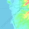 Mapa topográfico Balibago, altitude, relevo
