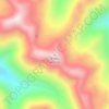Mapa topográfico 子梅山, altitude, relevo