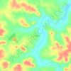 Mapa topográfico Cacimbão, altitude, relevo