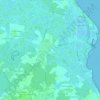 Mapa topográfico Les Baillis, altitude, relevo