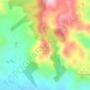 Mapa topográfico Cerro de los Cabríos, altitude, relevo