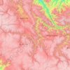 Mapa topográfico Vilcas Huaman, altitude, relevo