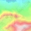 Mapa topográfico Aiguille de l'Épéna, altitude, relevo