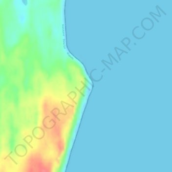 Mapa topográfico Ponta Mucombo ou Majumbo, altitude, relevo