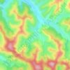 Mapa topográfico Jacu, altitude, relevo