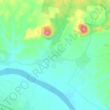 Mapa topográfico Mughalki, altitude, relevo