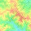 Mapa topográfico La Marietterie, altitude, relevo