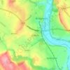 Mapa topográfico Oldbury, altitude, relevo