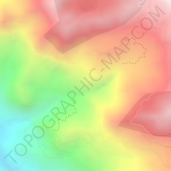 Mapa topográfico Villanueva, altitude, relevo