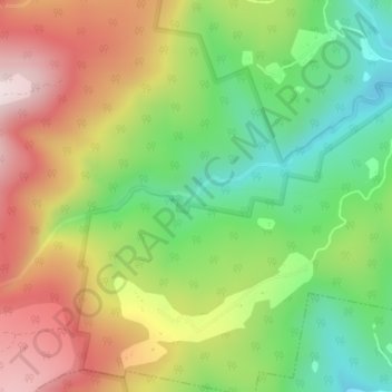 Mapa topográfico Snug Falls, altitude, relevo