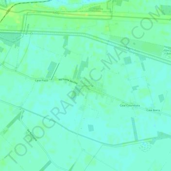 Mapa topográfico Marmorta, altitude, relevo