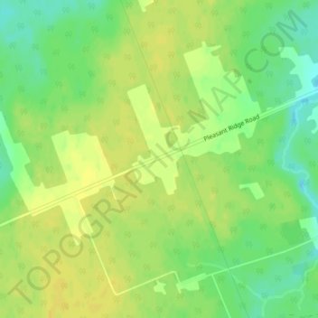 Mapa topográfico Pleasant Ridge, altitude, relevo