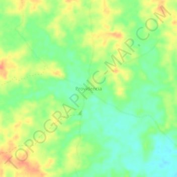 Mapa topográfico Providencia, altitude, relevo