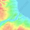 Mapa topográfico Pansipit, altitude, relevo