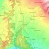 Mapa topográfico Sapuran, altitude, relevo
