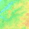 Mapa topográfico Les Beauces, altitude, relevo