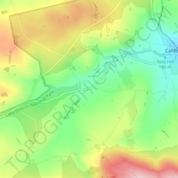 Mapa topográfico Parkend, altitude, relevo
