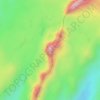 Mapa topográfico Cerros de Bocagrande, altitude, relevo