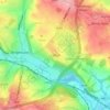 Mapa topográfico Clifton, altitude, relevo