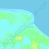 Mapa topográfico Concong Luar, altitude, relevo