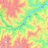 Mapa topográfico 理县, altitude, relevo