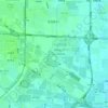 Mapa topográfico 双合村, altitude, relevo