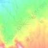 Mapa topográfico Dawuhan Sengon, altitude, relevo
