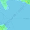 Mapa topográfico Hobsons Bay, altitude, relevo