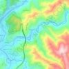 Mapa topográfico Cabouco, altitude, relevo