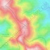 Mapa topográfico Cerro de la Volanta, altitude, relevo