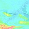 Mapa topográfico Raxruhá, altitude, relevo