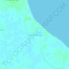 Mapa topográfico Tanjung Bunga, altitude, relevo