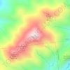 Mapa topográfico Algonquin Peak, altitude, relevo