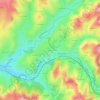 Mapa topográfico Le Treuil, altitude, relevo