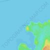 Mapa topográfico Cape Edensaw, altitude, relevo