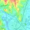 Mapa topográfico Kjeller, altitude, relevo