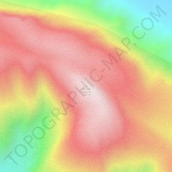 Mapa topográfico Mount Augustus, altitude, relevo