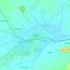 Mapa topográfico Cuamba, altitude, relevo