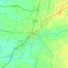 Mapa topográfico Chikhli, altitude, relevo