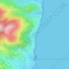 Mapa topográfico Pietranera, altitude, relevo